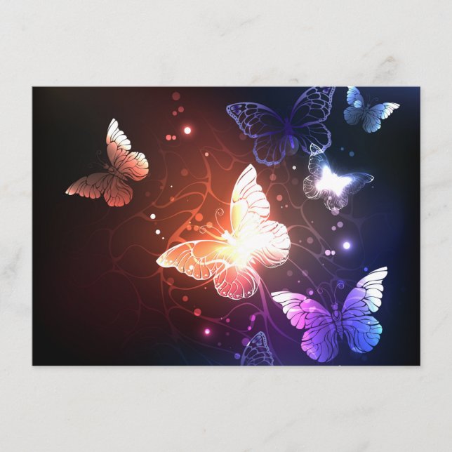 Carte D'accompagnement Clowing Night Butterflies (Devant)