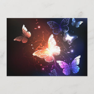 Carte D'accompagnement Clowing Night Butterflies