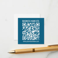 Code QR bleu océan modifiable