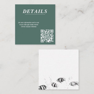 Carte D'accompagnement Code QR Couple Scuba