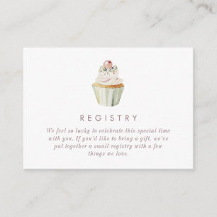 Carte D'accompagnement Code QR du registre de Baby Shower Tea