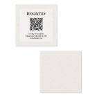Code QR du registre de mariage
