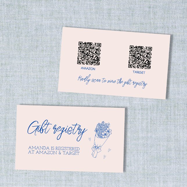 Carte D'accompagnement Code QR du registre des cadeaux de marché des agri (Farmer's Market Gift Reqistry QR Code Enclosure Card)