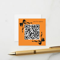 Code QR du registre des vaches orange et noires