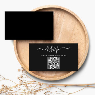 Carte D'accompagnement Code QR personnalisé minimaliste moderne pour répo