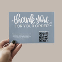 Code QR Remerciements pour votre emballage d'achat