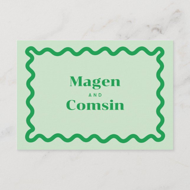 Carte D'accompagnement Code vestimentaire Mariage moderne Insertion (Dos)