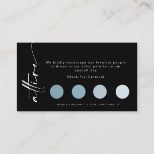 Carte D'accompagnement Code vestimentaire minimaliste Mariage