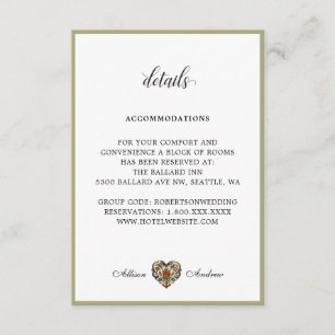 Carte D'accompagnement Coeur rousel norvégien   Détails du boîtier