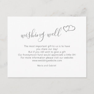 Carte D'accompagnement Cœur. Un Mariage de script simple et élégant qui v