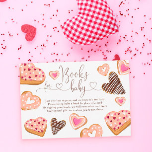Carte D'accompagnement Coeurs mignons livres de donuts valentine pour béb