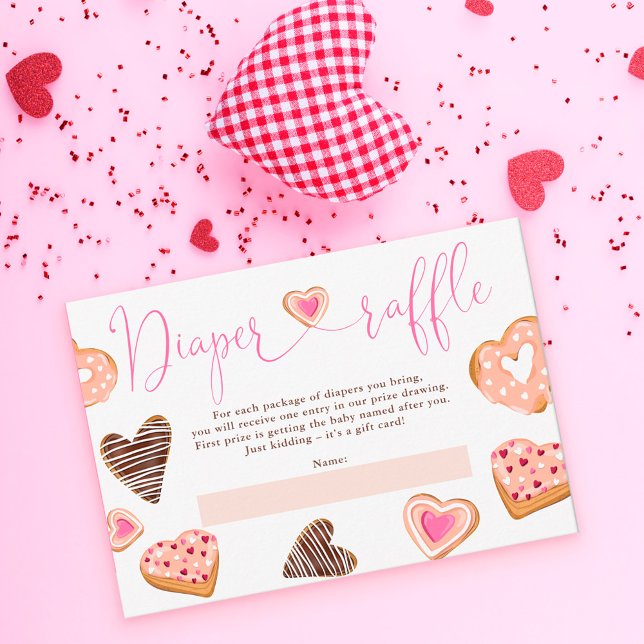 Carte D'accompagnement Coeurs saint-valentin beignes baby shower de tombo (Créateur téléchargé)
