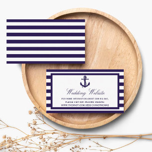 Carte D'accompagnement Collection de Mariages de la marine d'Ancres nauti