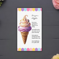 Coloré Pastel Crème de glace Baby shower Sundae