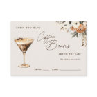 Combien de fèves de café Espresso Martini Douche