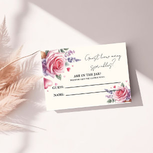 Carte D'accompagnement Combien de SPrinkles dans le jeu de Baby shower Ja