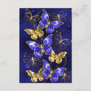 Carte D'accompagnement Composition avec papillons Sapphire
