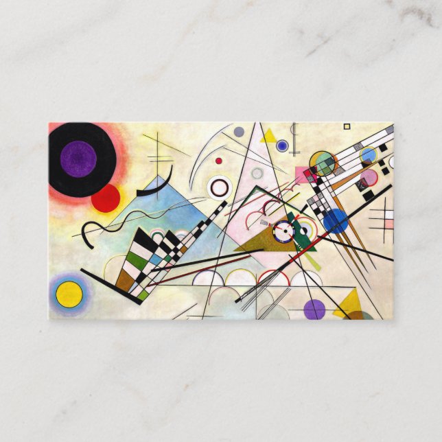 Carte D'accompagnement Composition Kandinsky 8 (Devant)