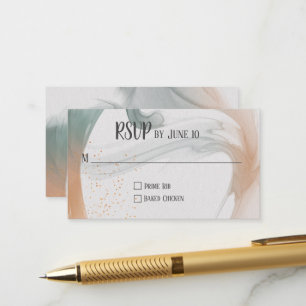 Carte D'accompagnement Conception abstraite neutre RSVP