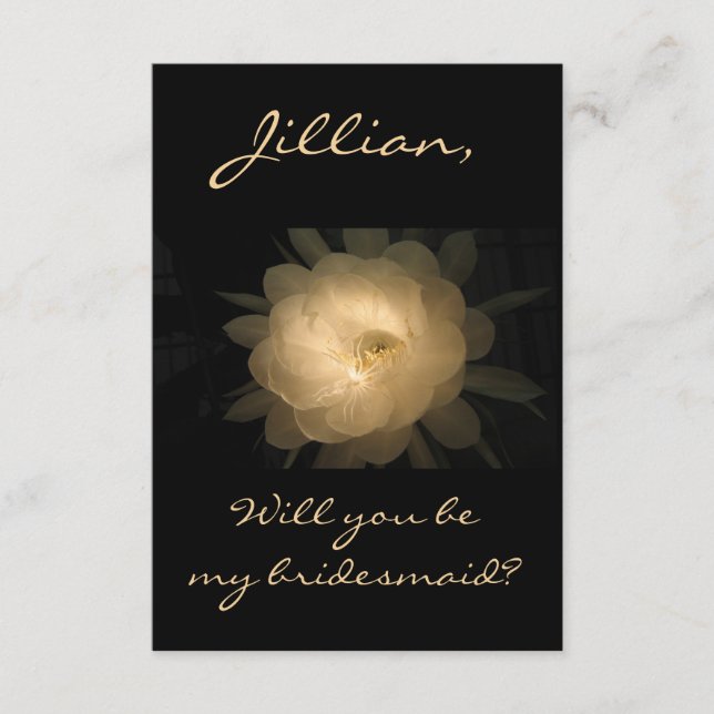 Carte D'accompagnement Conception de la fleur de cactus de tuyaux de Holl (Devant)