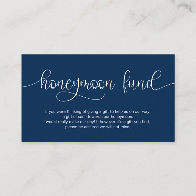 Carte D'accompagnement Conception Lettrée à la main de la Marine moderne, (Devant)