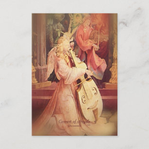 Carte D'accompagnement Concert d'Anges avec Écriture