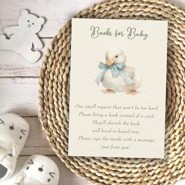 Carte D'accompagnement Conduite avec Baby shower de ruban Livres pour béb (Créateur téléchargé)