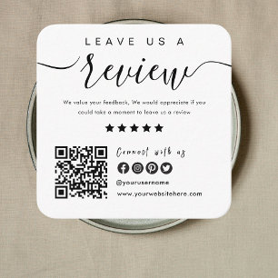 Carte D'accompagnement Connectez-vous avec le code QR Us Laissez-Nous U