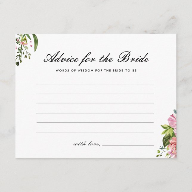 Carte D'accompagnement Conseil pour la Fête des mariées Mariée Mexicaine  (Devant)