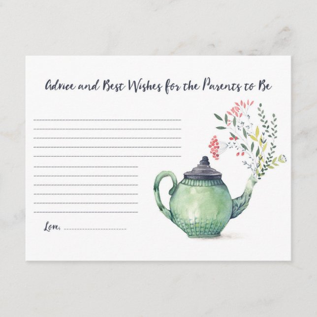 Carte D'accompagnement Conseils et voeux pour que les parents soient (Devant)