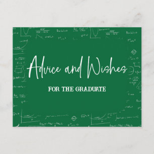 Carte D'accompagnement Conseils et vœux verts pour le diplômé