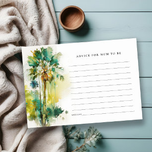Carte D'accompagnement Conseils pour arbres à palmes tropicaux pour Baby 