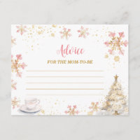 Conseils pour maman pour Baby Shower Pink Winter T