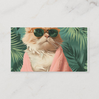 Carte D'accompagnement Cool Ginger Chat Vibes bouton épingle