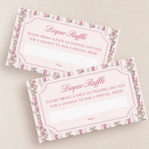 Carte D'accompagnement Coquette Love Shack Baby shower Diaper Raffle