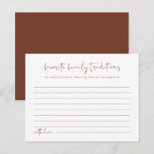 Carte D'accompagnement CORIANDER Boho Famille Traditions Baby Game