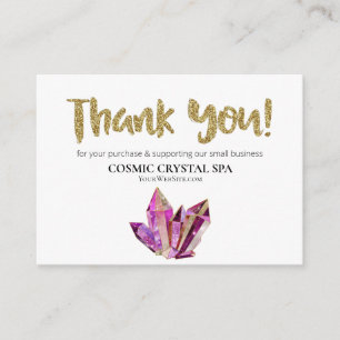 Carte D'accompagnement *~* COSMIC CRYSTAL - LOGO MERCI QR AP8 Review