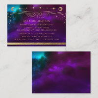 Cosmic Purple Turquoise Gold Sun Moon Hébergement