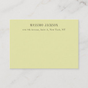 Carte D'accompagnement Couleur pastel personnalisée nom minimaliste perso