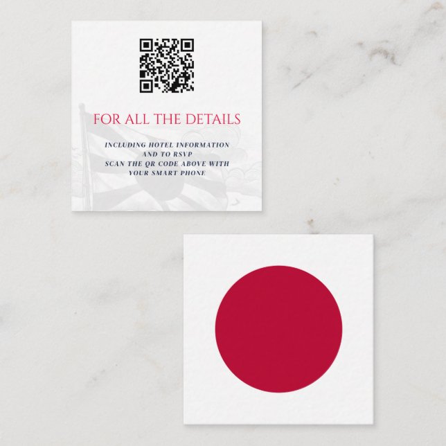 Carte D'accompagnement Couple du Japon (Devant / Derrière)