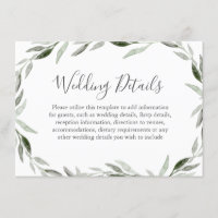 Couronne de mariage aux feuilles vertes aquarelle