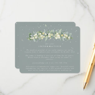 Carte D'accompagnement Couronne de mariage Baies vertes de Symphorine + E