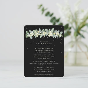 Carte D'accompagnement Couronne de mariage Black Snowberry + Eucalyptus p