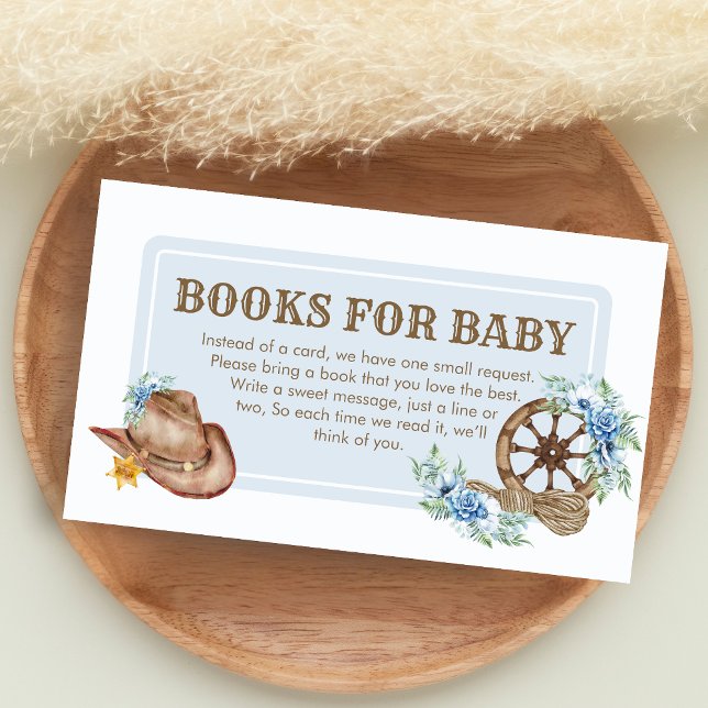 Carte D'accompagnement Cowboy Baby Shower Books for Baby (A Little Cowboy Baby Shower Books for Baby)
