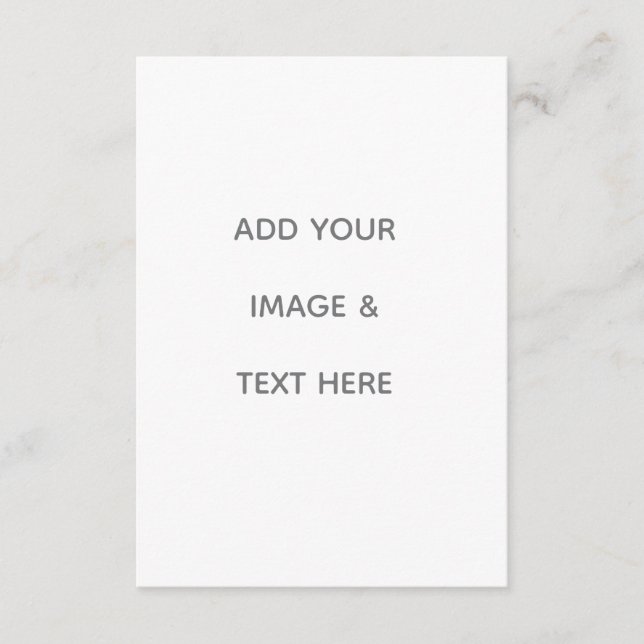 Carte D'accompagnement Create Your Own white  (Devant)