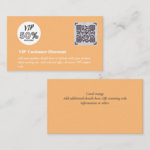 Carte D'accompagnement Créer des codes QR de remise VIP client