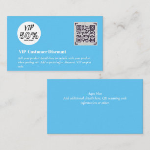 Carte D'accompagnement Créer des codes QR de remise VIP client