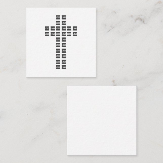 Carte D'accompagnement Créer un Motif croisé avec n'importe quel logo ou  (Devant / Derrière)