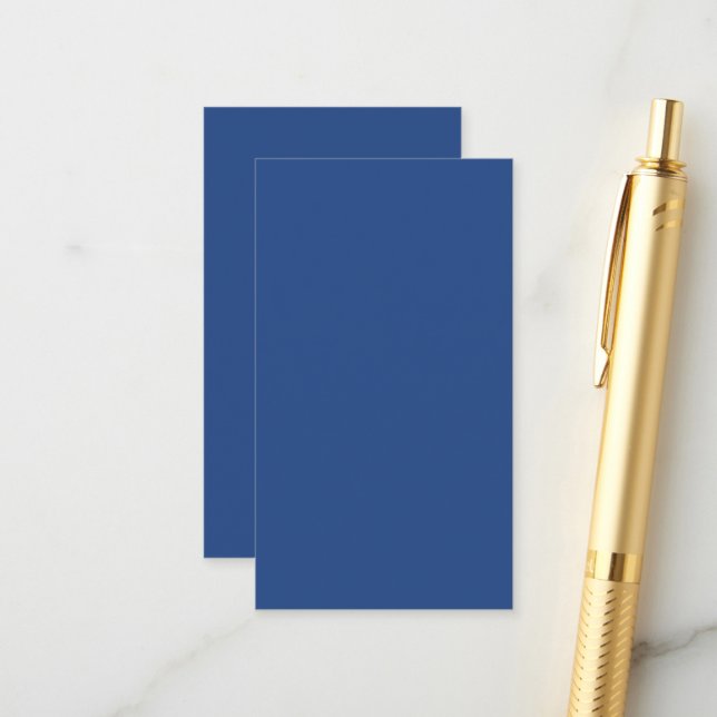 Carte D'accompagnement Créer votre propre - Bleu profond (Devant/Arrière en situation)