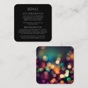 Carte D'accompagnement Créez Votre Propre Bokeh Vert Automnal Personnalis